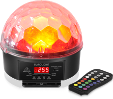 Behringer Eurolight Diamond Dome DD610-R-EU LED lichteffect met afstandsbediening  -  Multimode RGBWA-UV LED Mirror Ball Lighting Effect with Remote Control.   